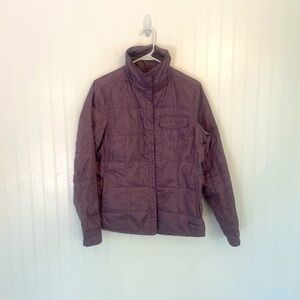 Eddie Bauer Women’s Purple Square Puffer Coat - M